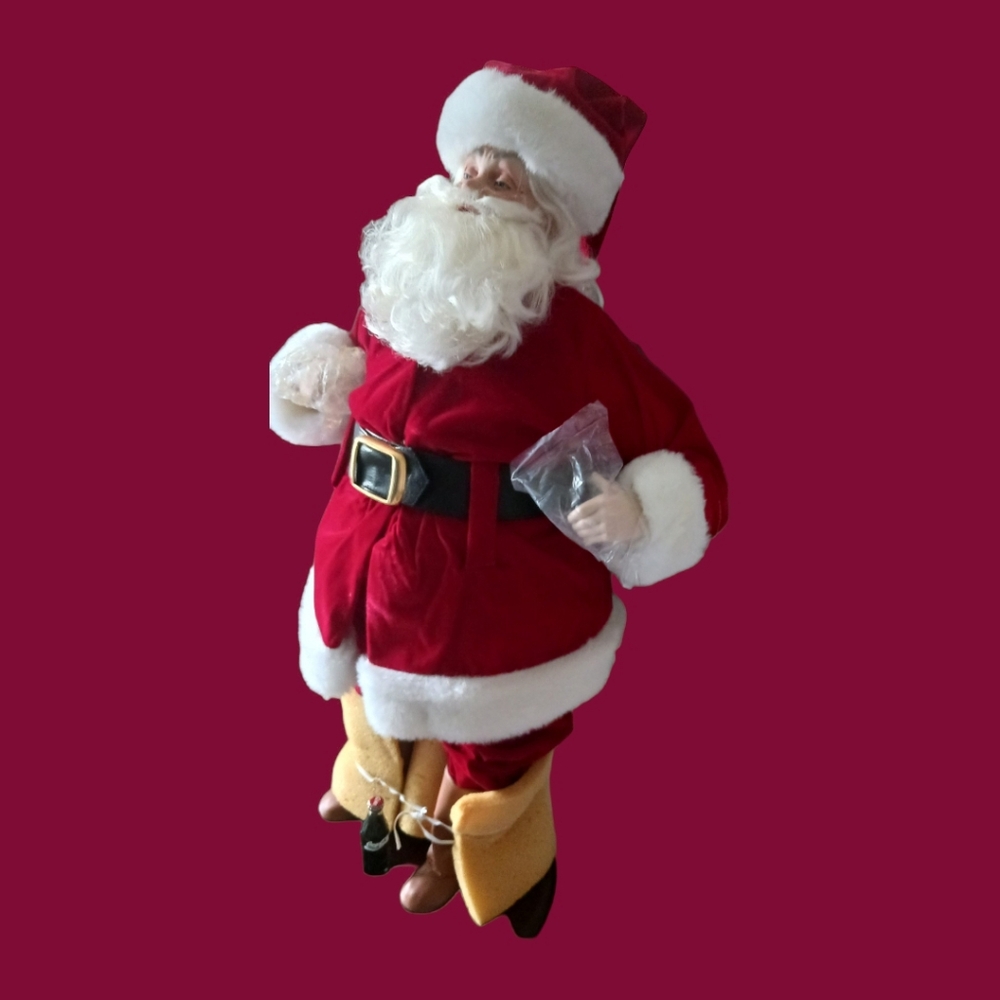 Franklin heirloom collector doll coca cola santa - Picture 9 of 15